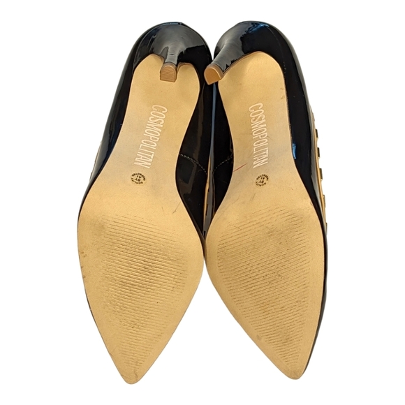 COSMOPOLITAN Black Rockstud Studded Emilia Pumps Size 6.5 - Picture 8 of 11